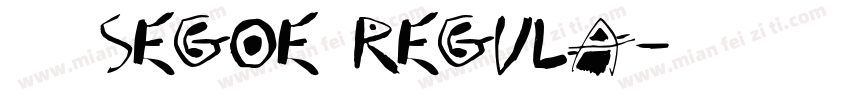 兰亭大黑Segoe Regula字体转换
